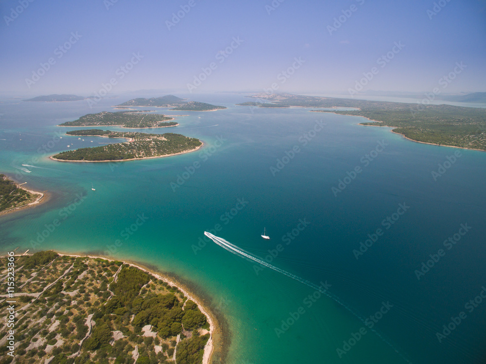 Aerial photo of Adriatic, Croatia