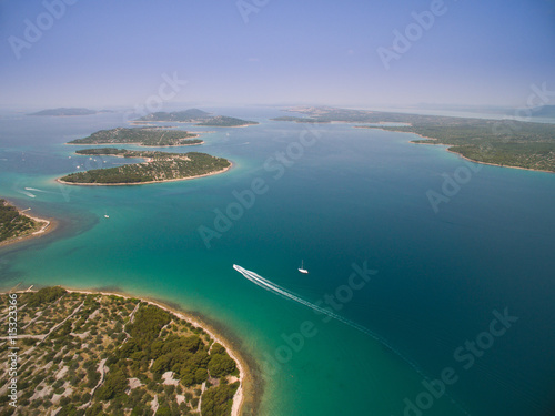 Aerial photo of Adriatic, Croatia