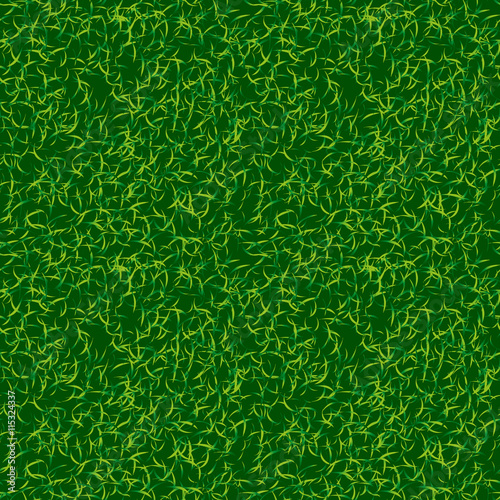 Green color grass vector background. Fresh spring lawn vector illustration. Natural environment backdrop. Soccer football texture image.
