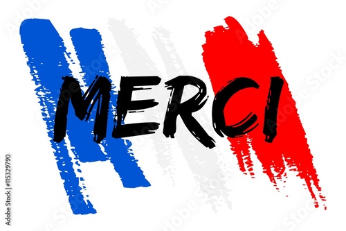 merci - drapeau français