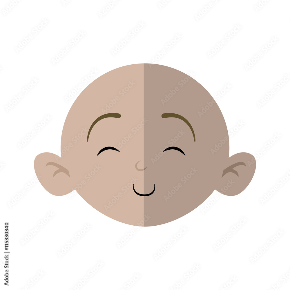 Baby concept represented by boy cartoon icon. Isolated and flat illustration Baby concept represented by boy cartoon icon. Isolated and flat illustration