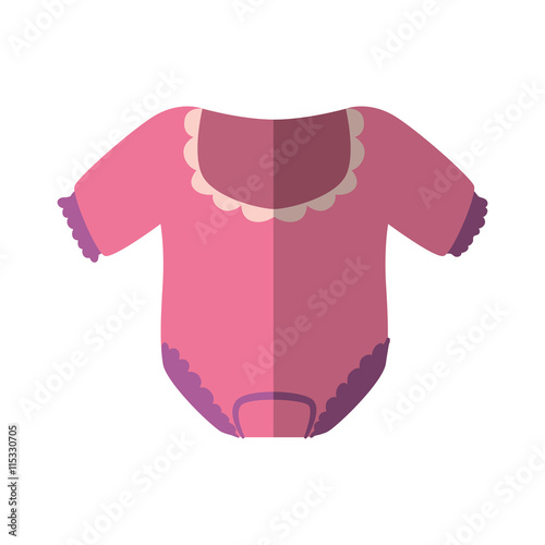 Baby concept represented by cloth icon. Isolated and flat illustration 