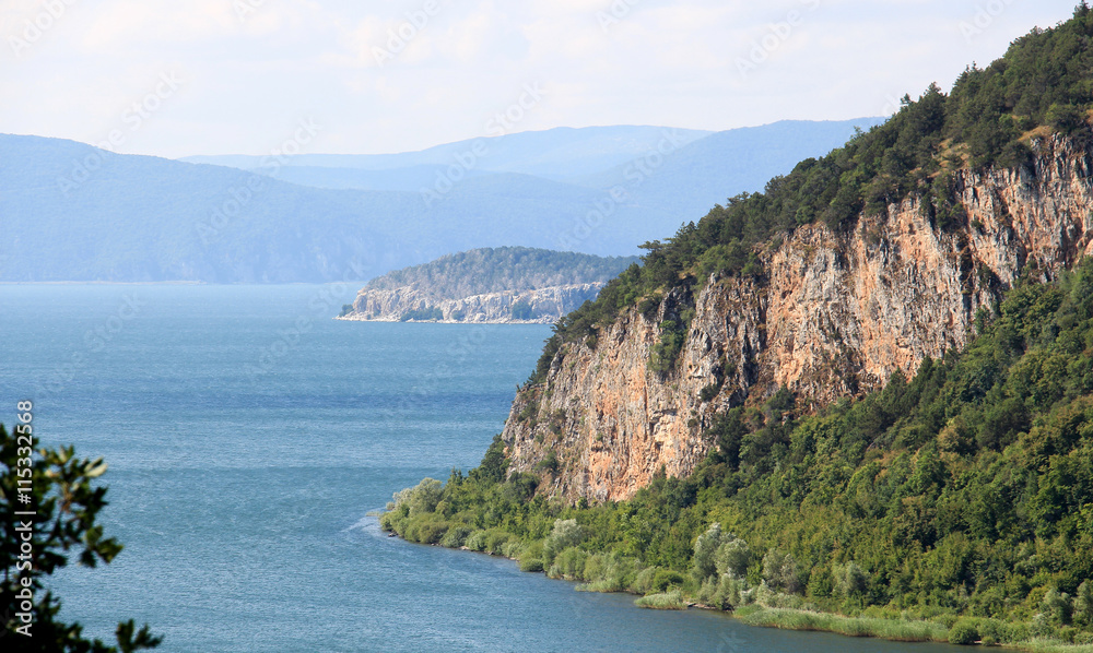 Lake Prespa, Macedonia. View from village of Konsko