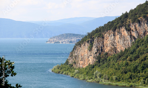 Lake Prespa, Macedonia. View from village of Konsko