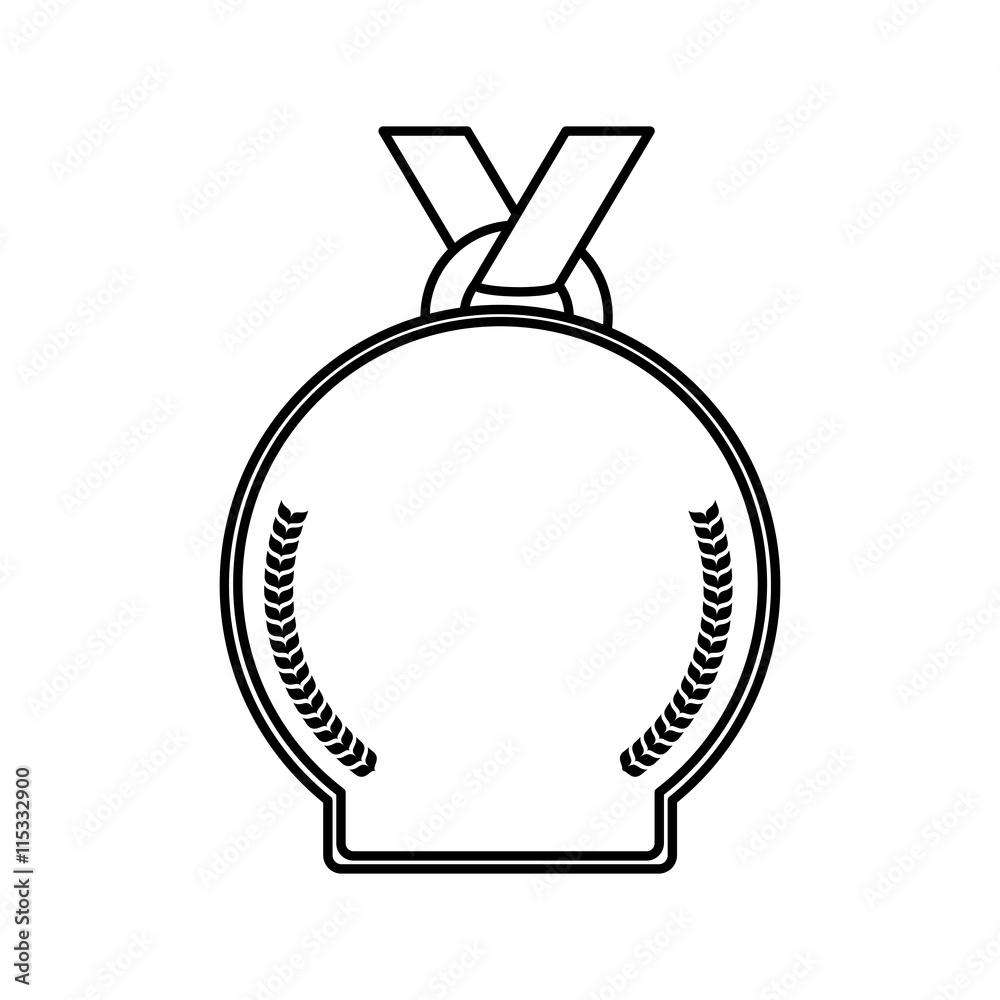 Winner concept represented by medal icon. Isolated and flat illustration Winner concept represented by medal icon. Isolated and flat illustration
