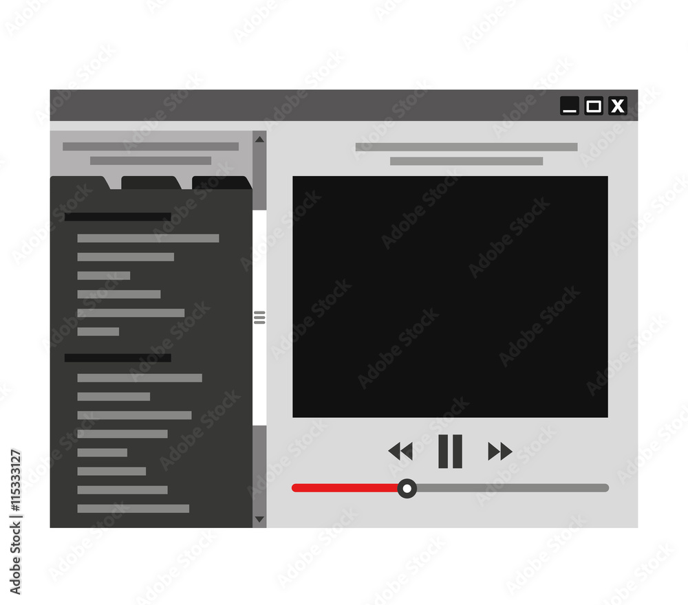 music player template isolated icon design music player template isolated icon design