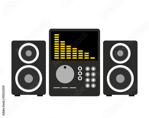 professional stereo isolated icon design