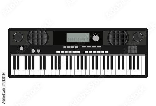 synthesizer isolated icon design