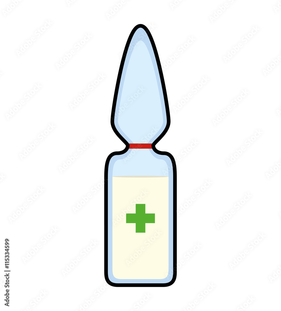 Medical and Health care concept represented by dropper icon. Isolated and flat illustration 