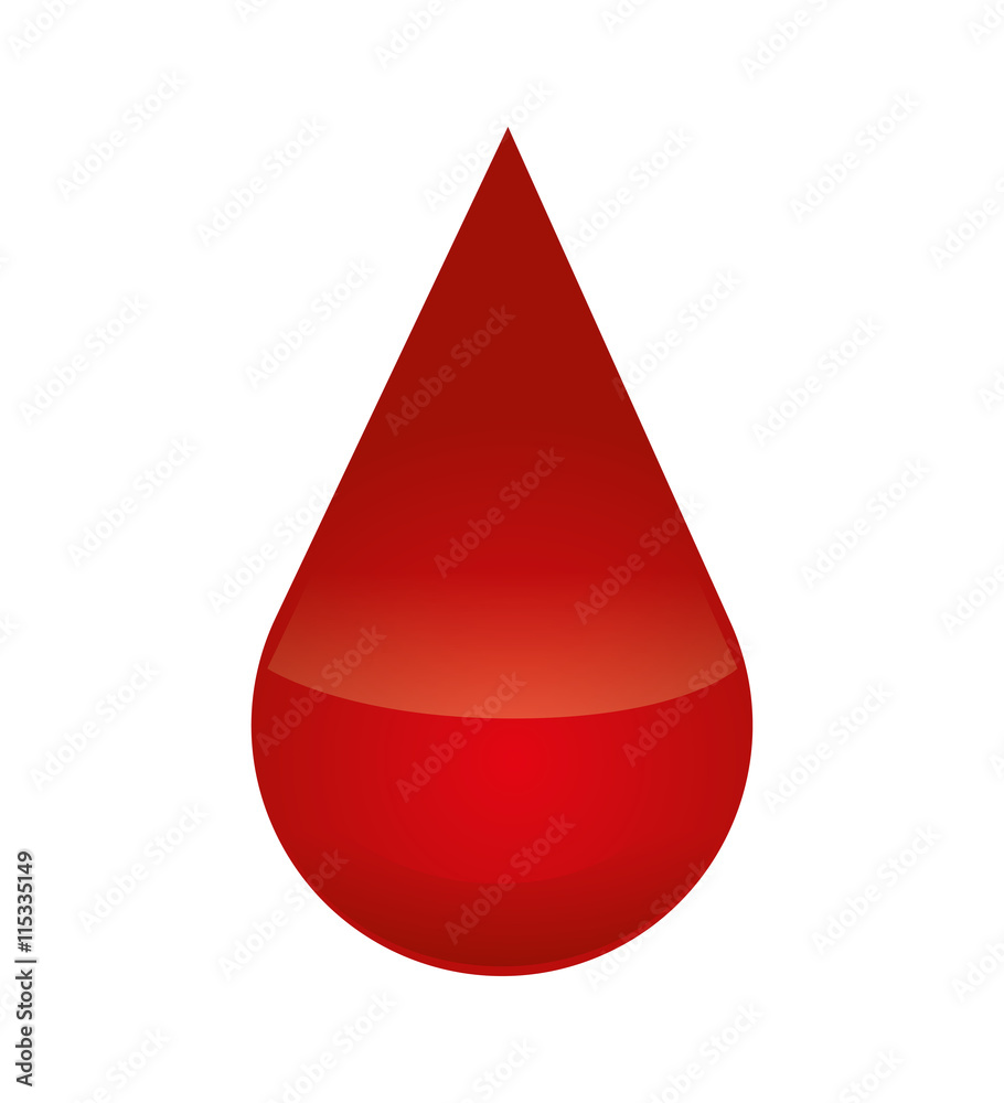 Blood concept represented by drop icon. Isolated and flat illustration Blood concept represented by drop icon. Isolated and flat illustration