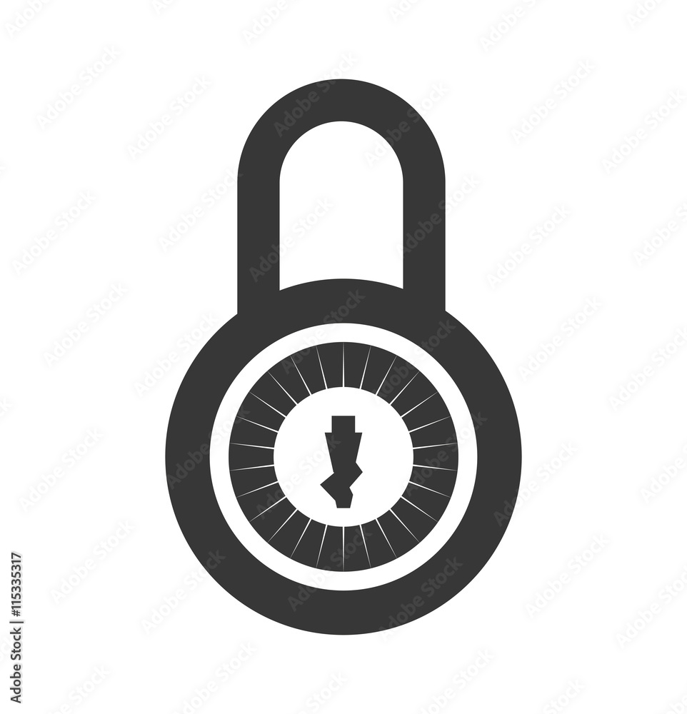 Security and protection concept represented by padlock icon. Isolated and flat illustration Security and protection concept represented by padlock icon. Isolated and flat illustration