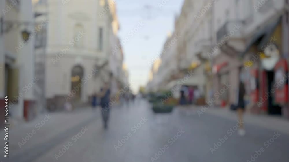 5 in 1 video! The crowd street on the city. Blur background. Wide angle. Real time capture 5 in 1 video! The crowd street on the city. Blur background. Wide angle. Real time capture