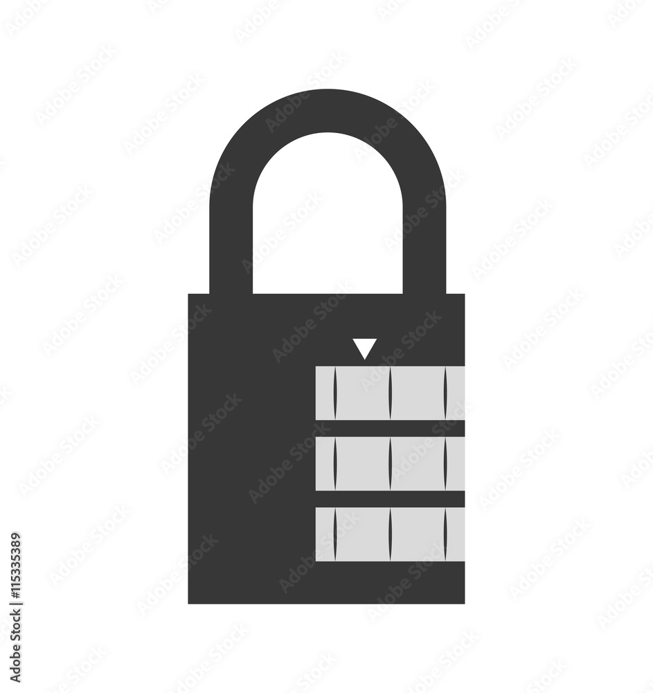 Security and protection concept represented by padlock icon. Isolated and flat illustration Security and protection concept represented by padlock icon. Isolated and flat illustration