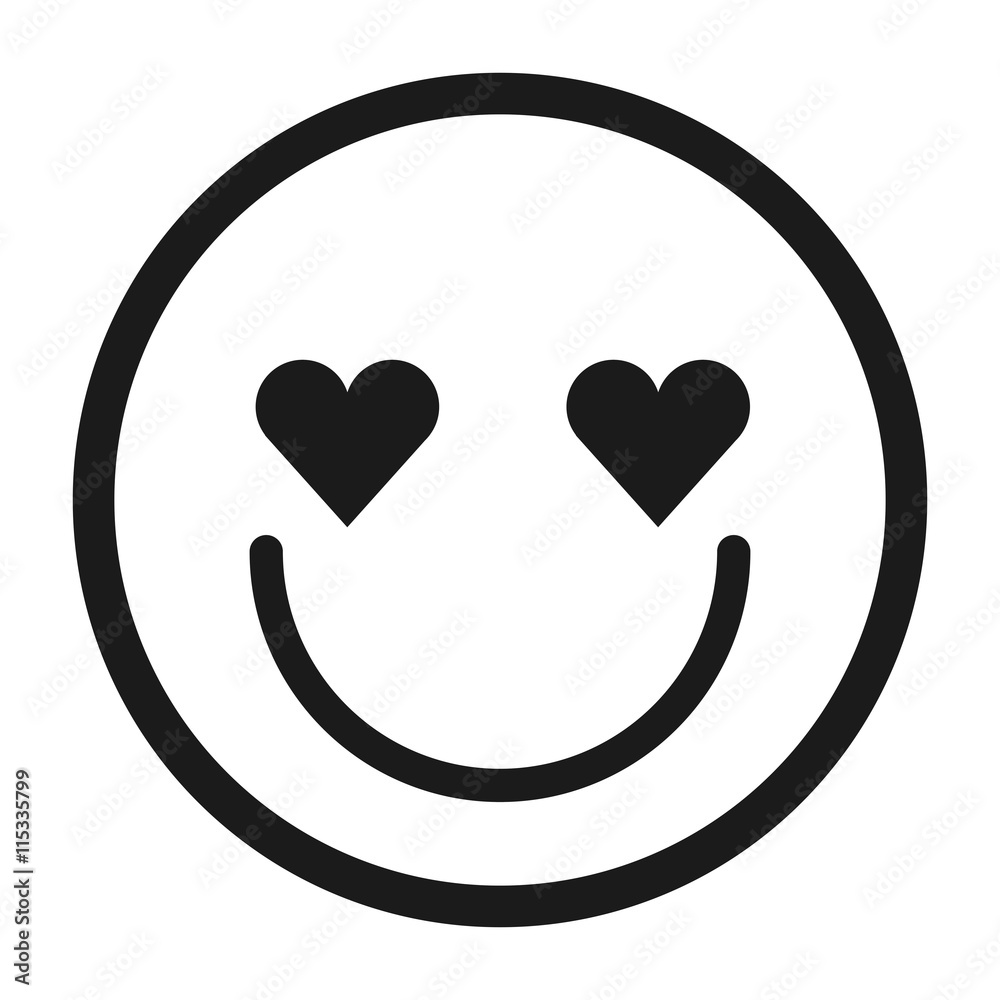lovely face emoticon isolated icon design lovely face emoticon isolated icon design