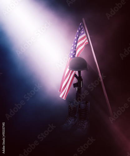 фотографія 3D fallen soldier tribute