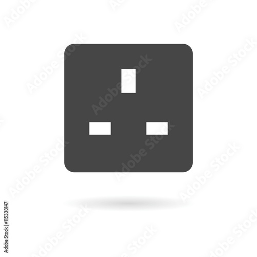 Power socket vector icon