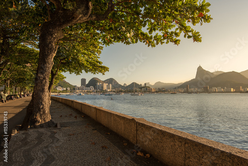 Idyllic View of Urca Neighborhood of Rio de Janeiro by Sunset