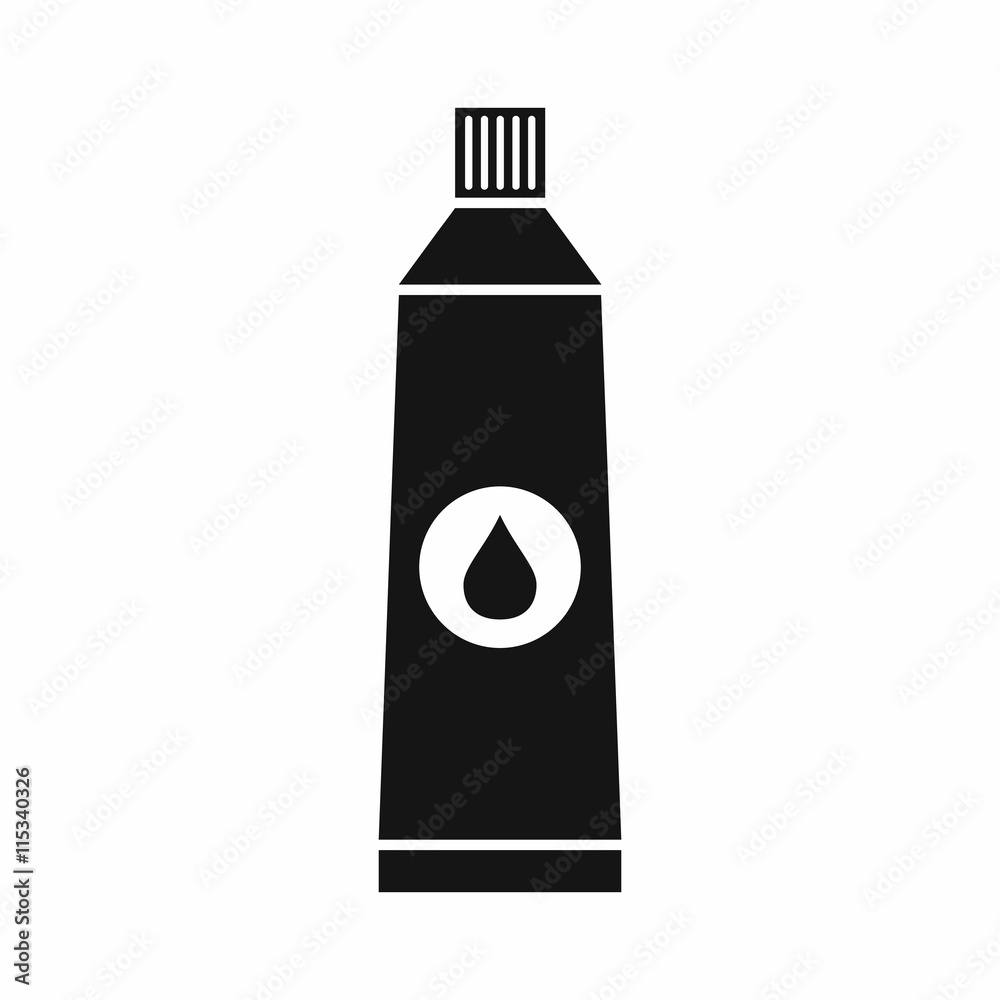 Tube with paint icon in simple style isolated vector illustration Tube with paint icon in simple style isolated vector illustration