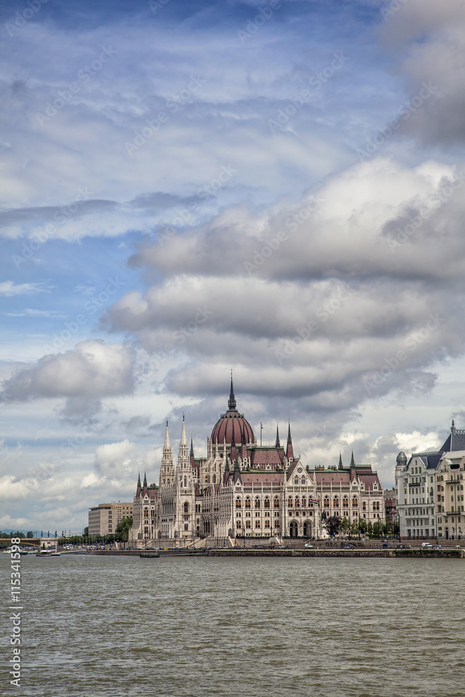 Fototapet View of the Parliament, Budapest, Hungary