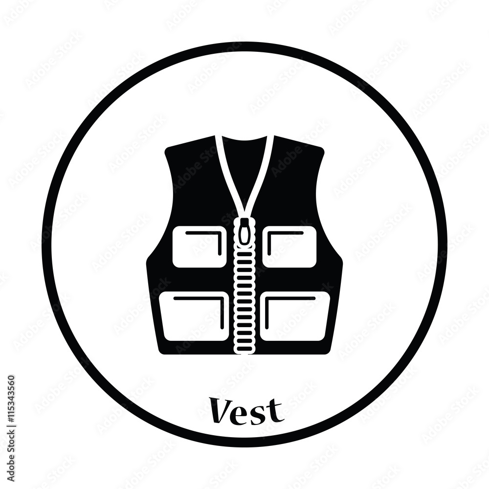 Hunter vest icon Hunter vest icon