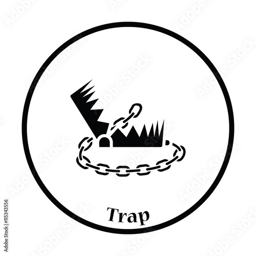 Bear hunting trap  icon