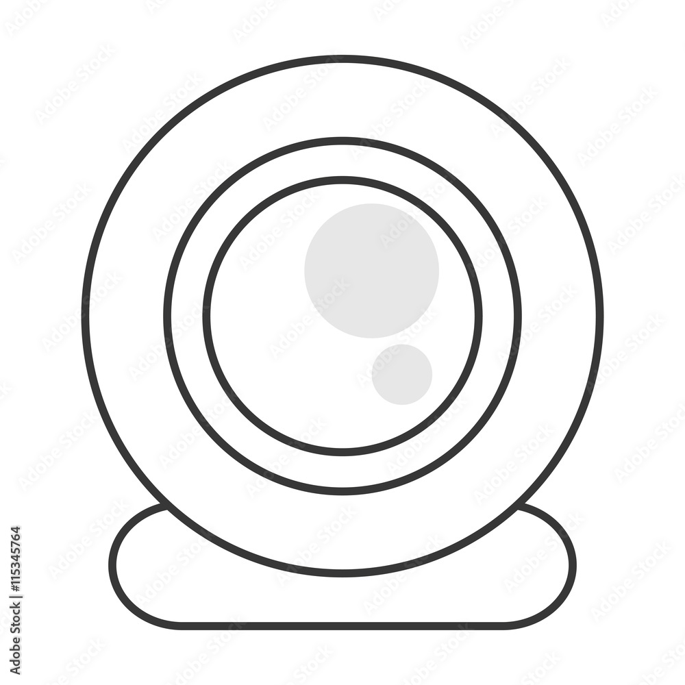simple flat design single webcam icon vector illustration simple flat design single webcam icon vector illustration