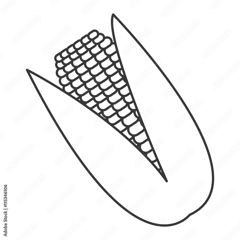 simple flat design corn cob icon vector illustration simple flat design corn cob icon vector illustration