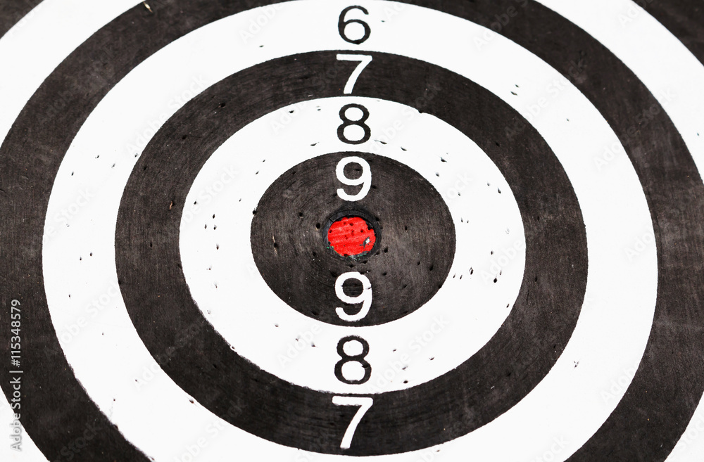 Dartboard with Darts. Dartboard with Darts.