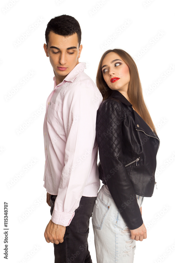 Couple in love looking at each other Couple in love looking at each other