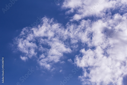 Beauty clouds in the blue sky  background