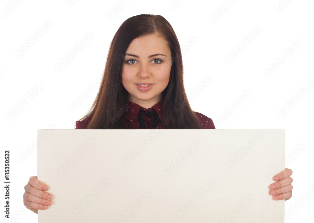 Woman with canvas Woman with canvas