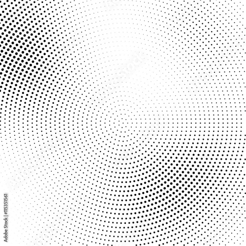 Vector halftone abstract transition dotted pattern