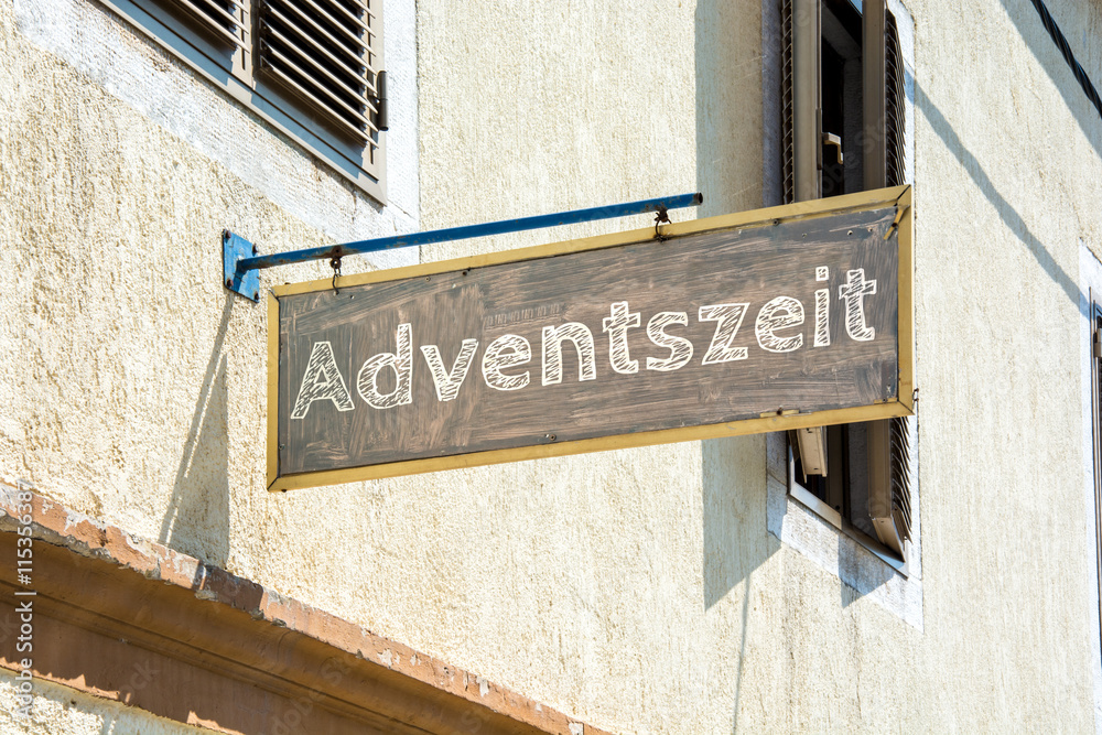 Naklejka premium Schild 116 - Adventszeit