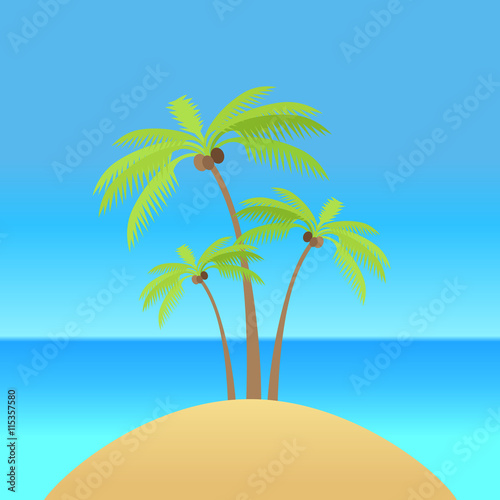 Palm Tree with Coconut