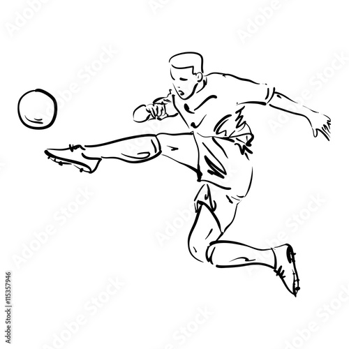 soccer player vector series