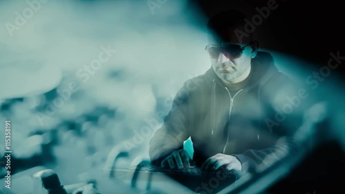 Wallpaper Mural Network work, man coding Torontodigital.ca