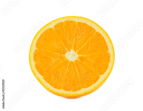 Navel Orange isolated on white