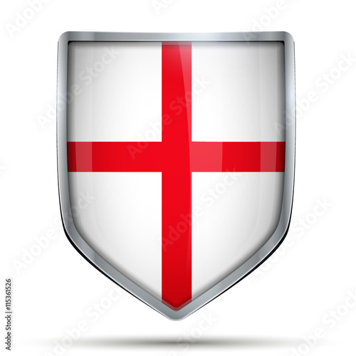 Shield with flag England