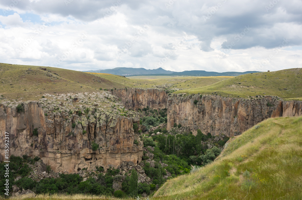 Ihlara valley in Cappadocia, Turkey