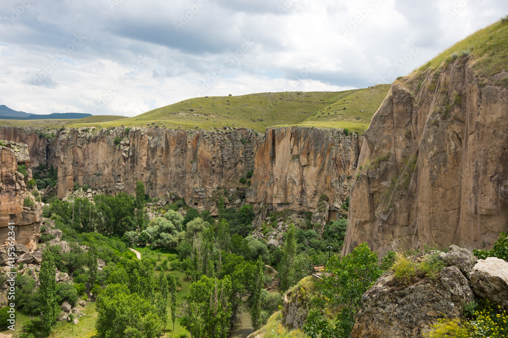 Ihlara valley in Cappadocia, Turkey