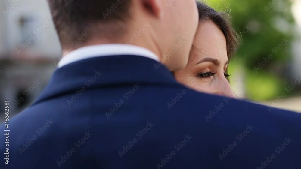 Romantic couple embracing in love laughing having fun. Multicultural man and woman smiling happy, Romantic couple embracing in love laughing having fun. Multicultural man and woman smiling happy,