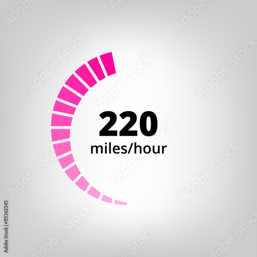 Speedometer Icon inVector, EPSImage. Speedometer flat sign for logo and web usage