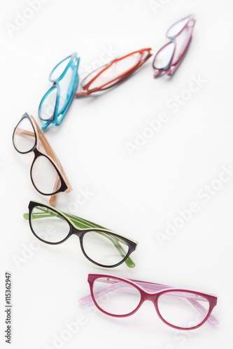spectacles isolated on white background