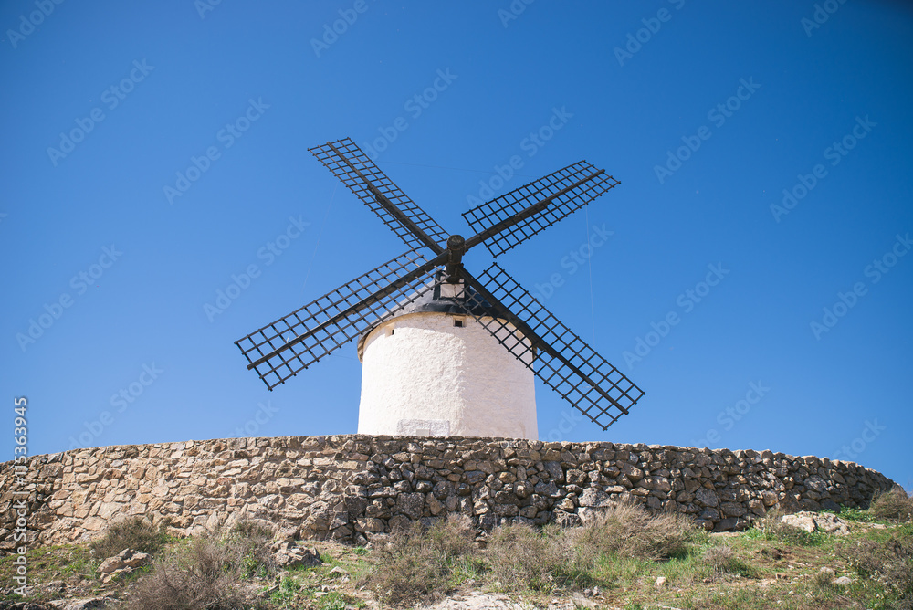 Traditional windmills, Toledo, Spain