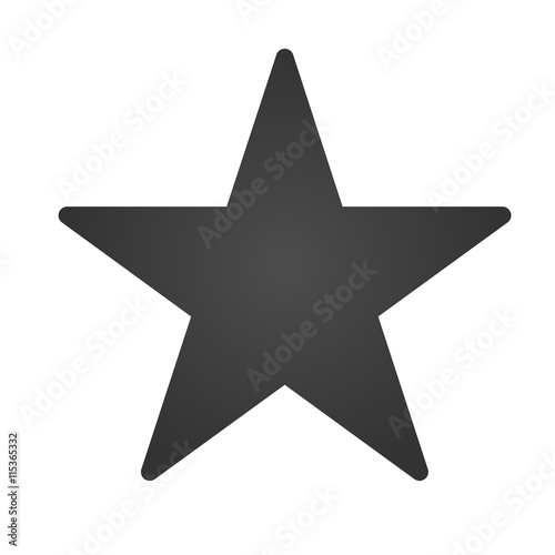 Star con. Simple flat logo of star on white background. Vector illustration. photo