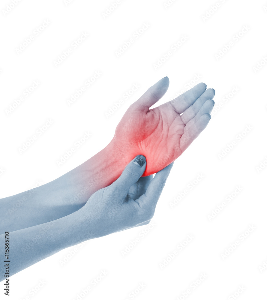 Human palm pain