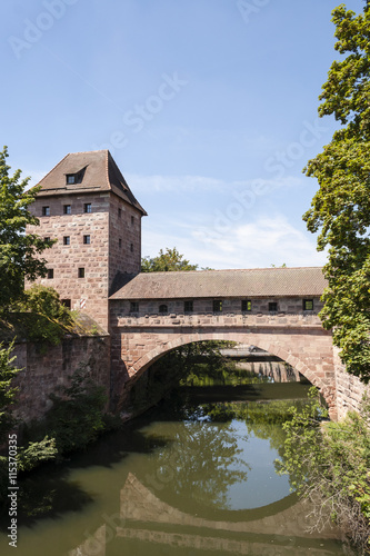 Nurnberg old bridge-portrait orientation