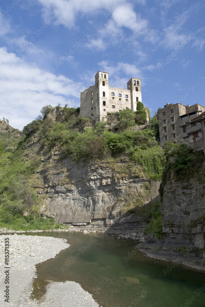 Castle of Doria. Dolceacqua, Province of Imperia, Italy