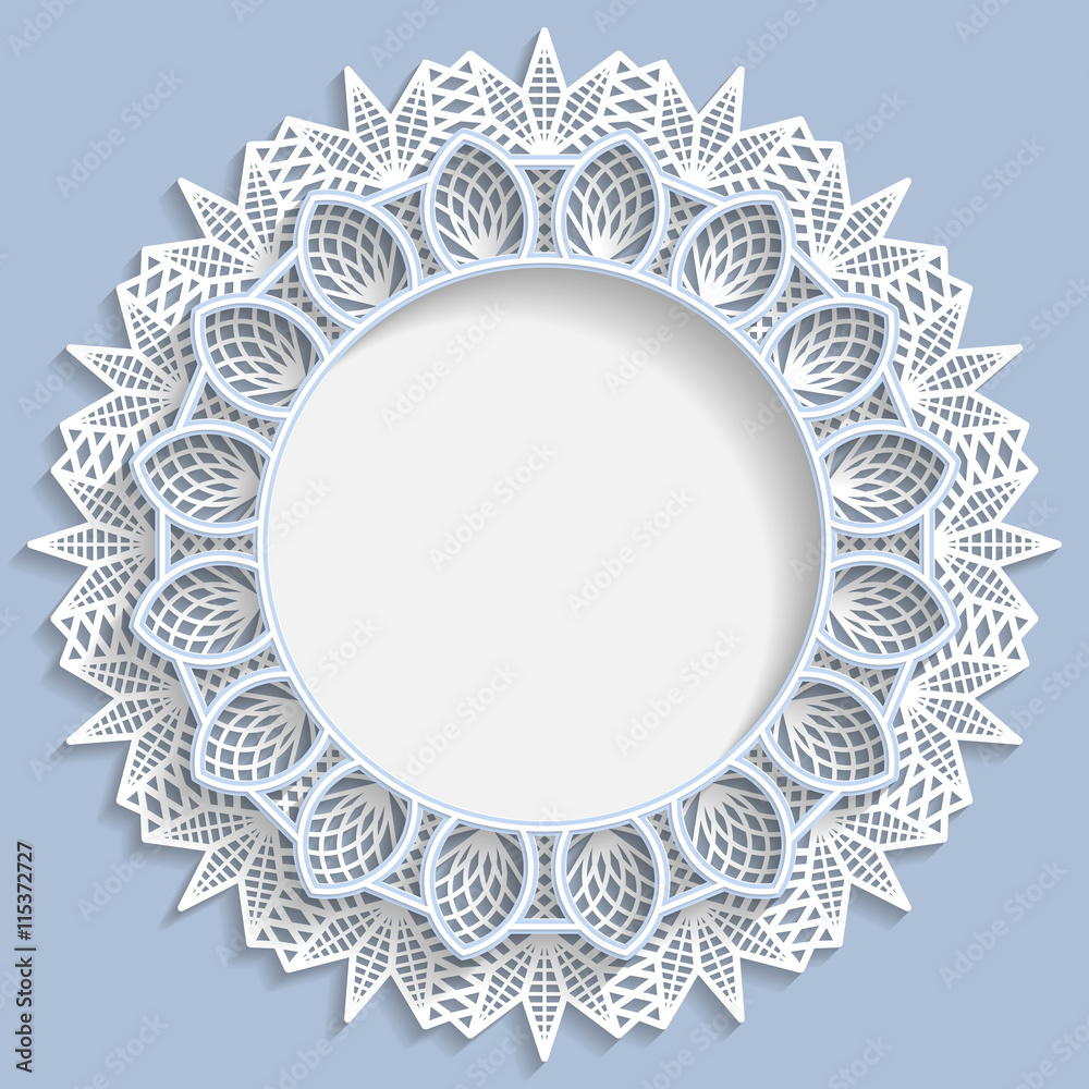 3D round frame, vignette with 3D flower frame, vignette with ornaments, lace frame, bas-relief frame, festive pattern, white pattern, template greetings, vector 3D round frame, vignette with 3D flower frame, vignette with ornaments, lace frame, bas-relief frame, festive pattern, white pattern, template greetings, vector