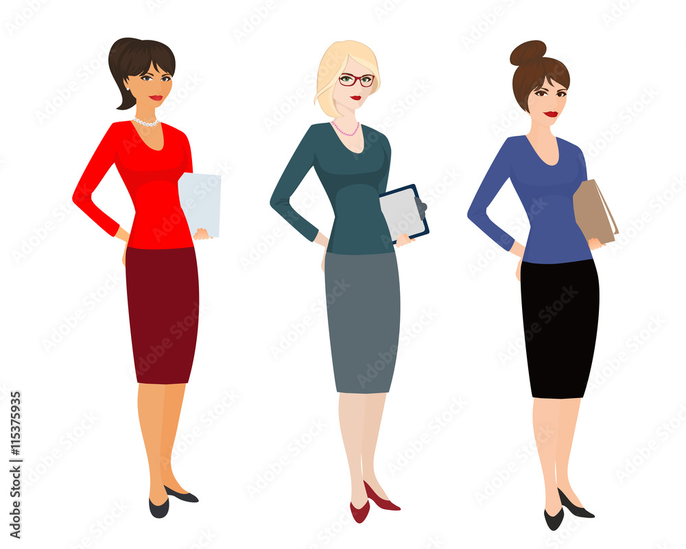 Highly skilled referent on white background. Specialist in public relations, pr manager. Isolated vector illustration. Horizontal location. Highly skilled referent on white background. Specialist in public relations, pr manager. Isolated vector illustration. Horizontal location.